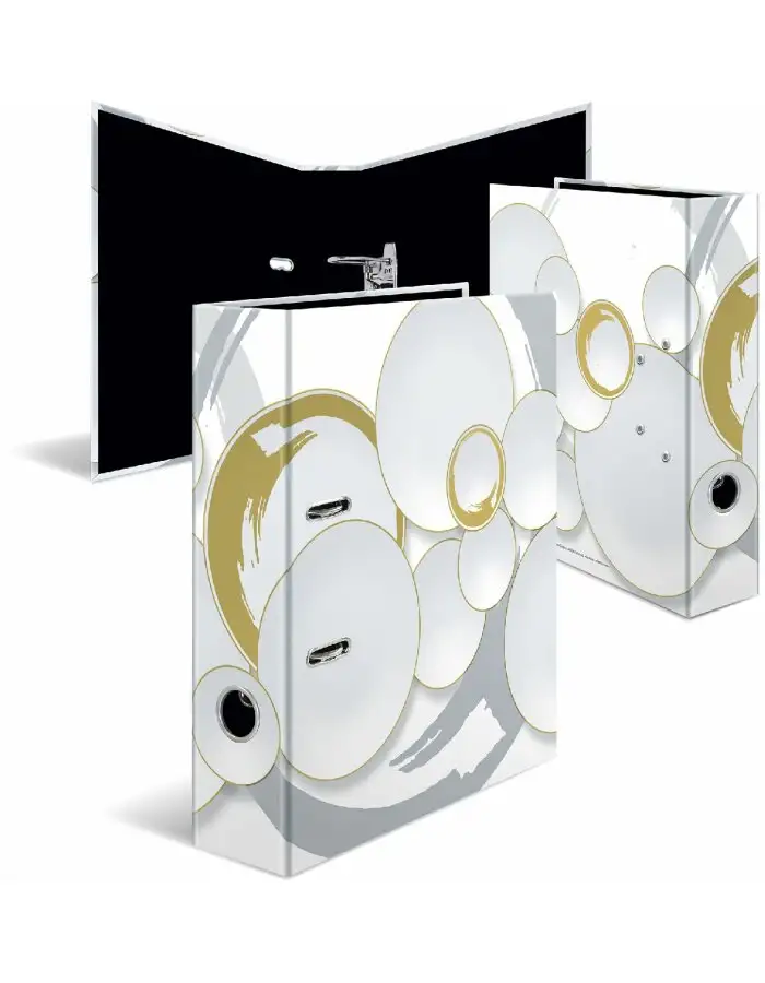 HERMA 7014 Motivordner A4 Circles 70mm Glanzfolie Stabil