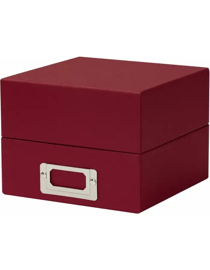 HNFD Fotobox Sawala 10x15 cm Rot für 700 Fotos mit Trenner