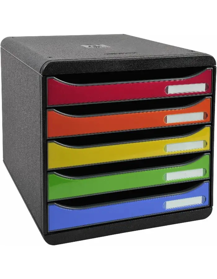 Iderama 3097298D Schubladenbox Big Box Plus 5 Schubladen Harlekin glossy