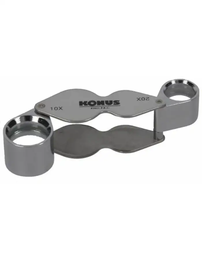 Konus Doppelte Lupe 10x-20x Vergrößerungsglas
