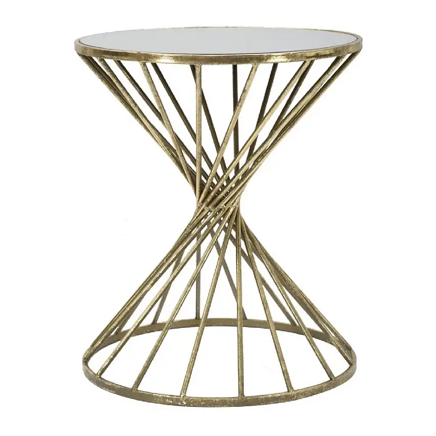 Mauro Ferretti Beistelltisch Hypnos Ø 42x50 cm gold