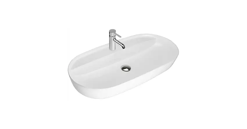 Mexen Adel Aufsatzwaschbecken 80 x 40 cm, weiß - 22168000