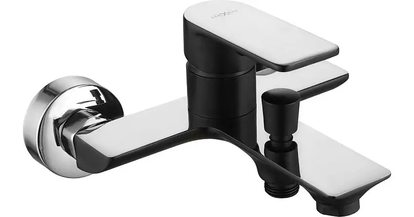 Mexen Alfa Wannenarmatur, Schwarz/Chrom - 745730-71