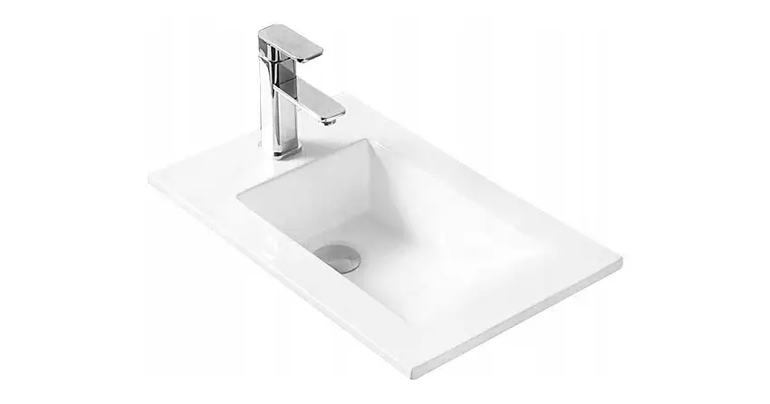 Mexen Alir eingebaute Waschtischarmatur 34 x 55 cm, weiß - 25503400