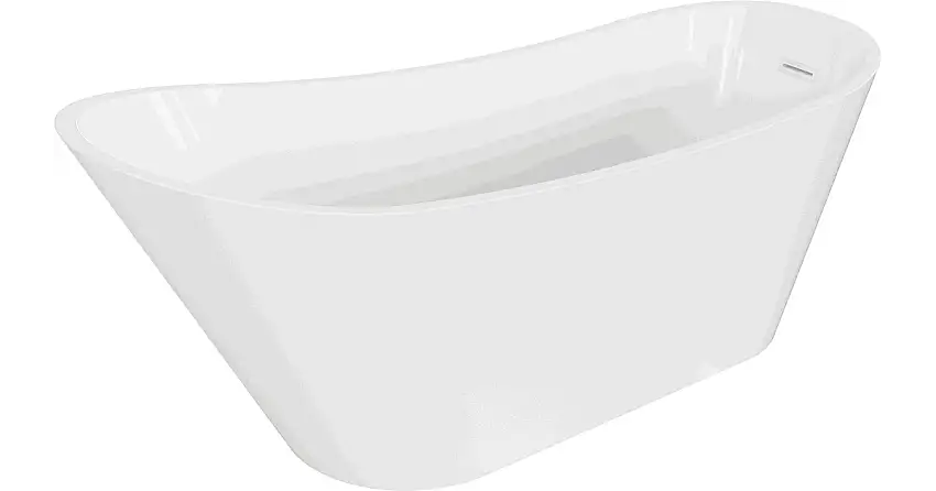 Mexen Alta freistehende Badewanne 170 x 75 cm, weiß, weißer Überlauf - 52141707500-20