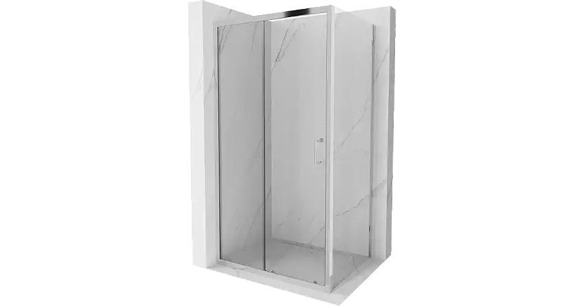 Mexen Apia Duschkabine, 95 x 80 cm, transparent, Chrom - 840-095-080-01-00