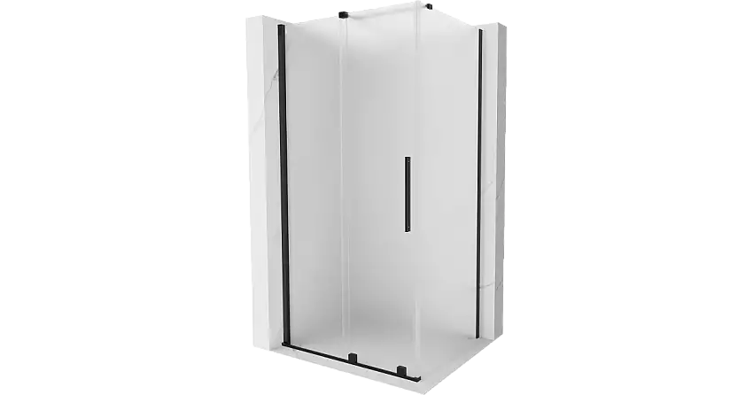 Mexen Velar Schiebeduschkabine 120 x 90 cm, matt, schwarz - 871-120-090-31-70