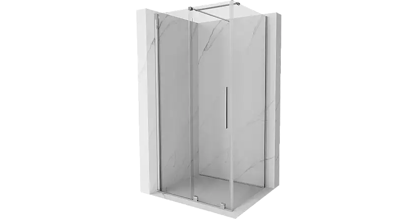 Mexen Velar Schiebeduschkabine 130 x 90 cm, transparent, Chrom - 871-130-090-01-01