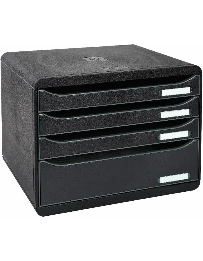 Schubladenbox 315714D Big Box Plus Horizon Querformat 4 Schubladen Schwarz
