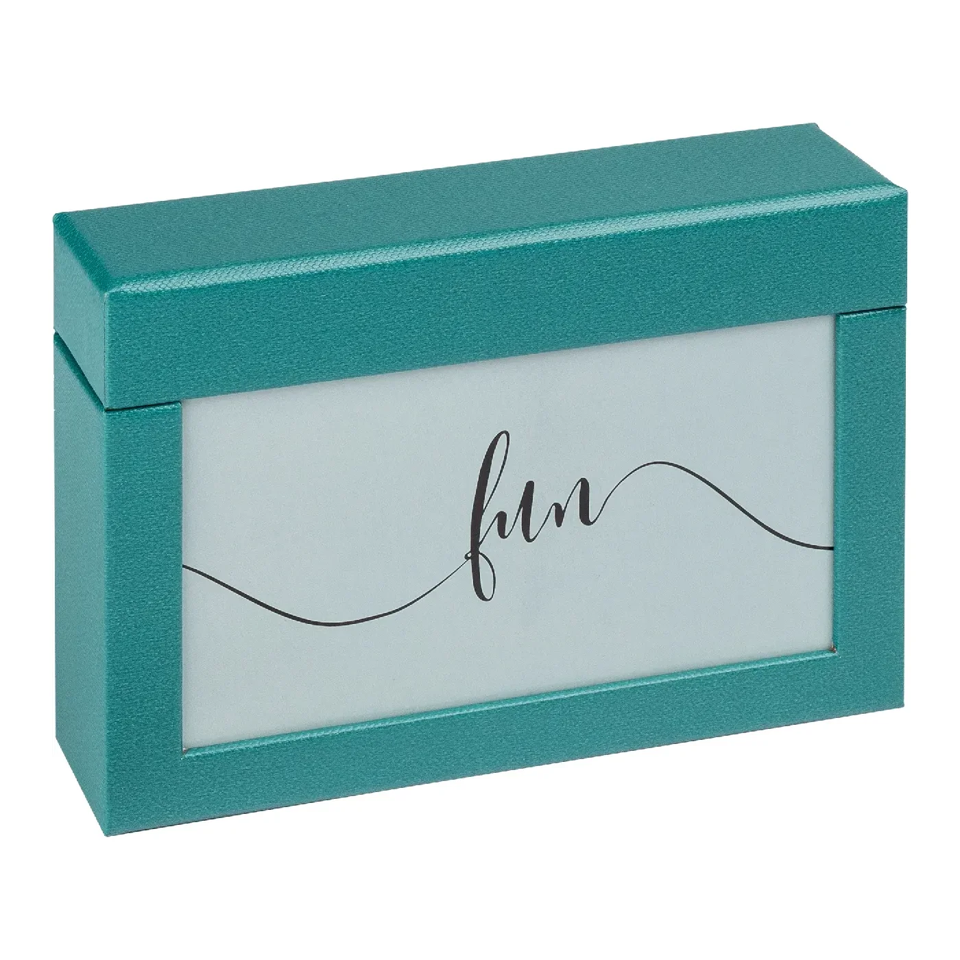 Walther Fotobox Fun Deckel für 100 Fotos 10x15 cm petrolgrün