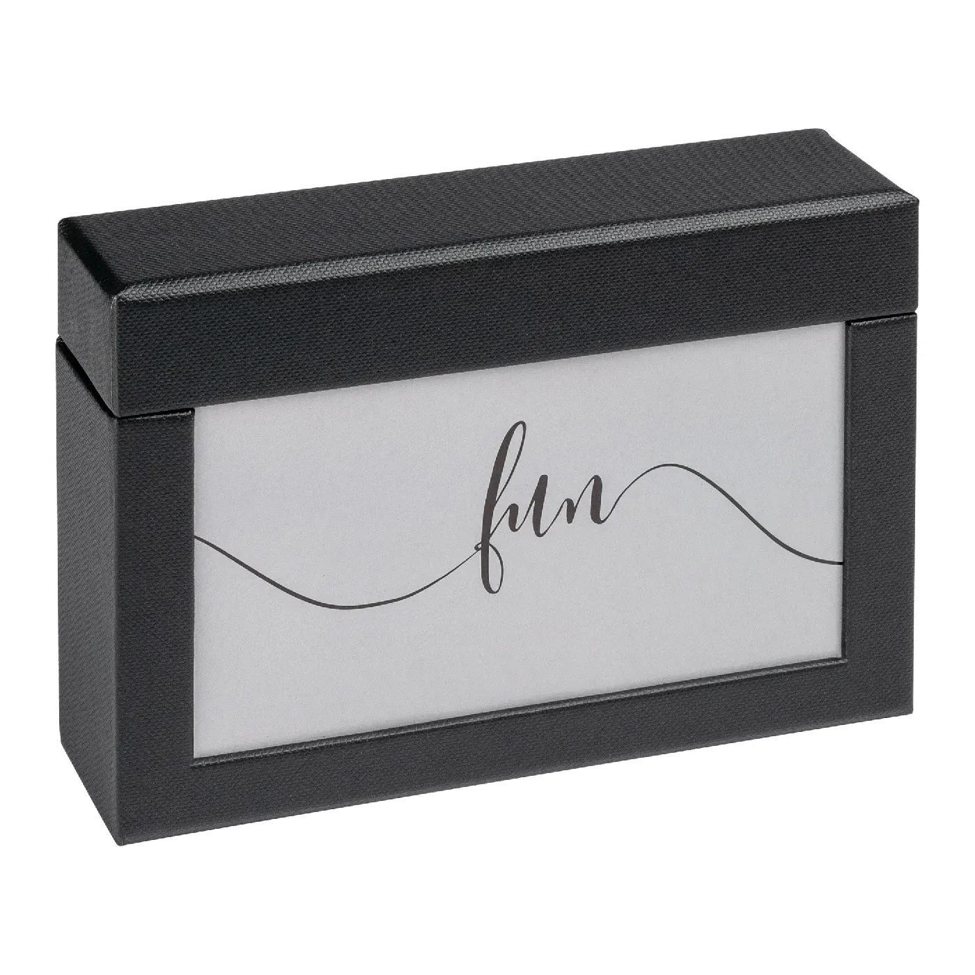 Walther Fotobox Fun Deckel für 100 Fotos 10x15 cm schwarz