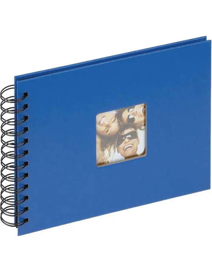 Walther Spiralalbum Fun royalblau 23x17 cm 40 schwarze Seiten