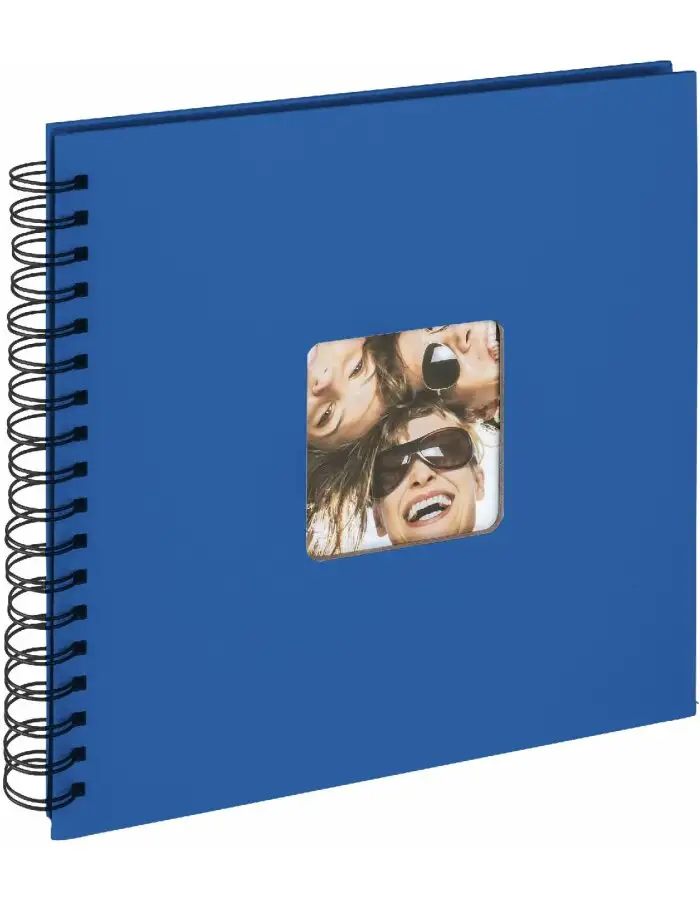 Walther Spiralalbum Fun Royalblau 26x25 cm 40 Seiten Fotokarton