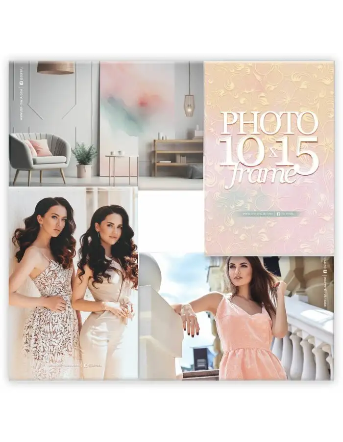 ZEP Acryl-Bilderrahmen Clay 4 Fotos 10x15 cm 25x25 cm