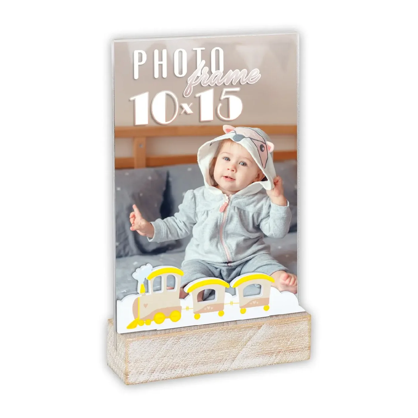 ZEP Acryl und Holz Bilderrahmen Daniele Vertical 10x15 cm Zug-Deko