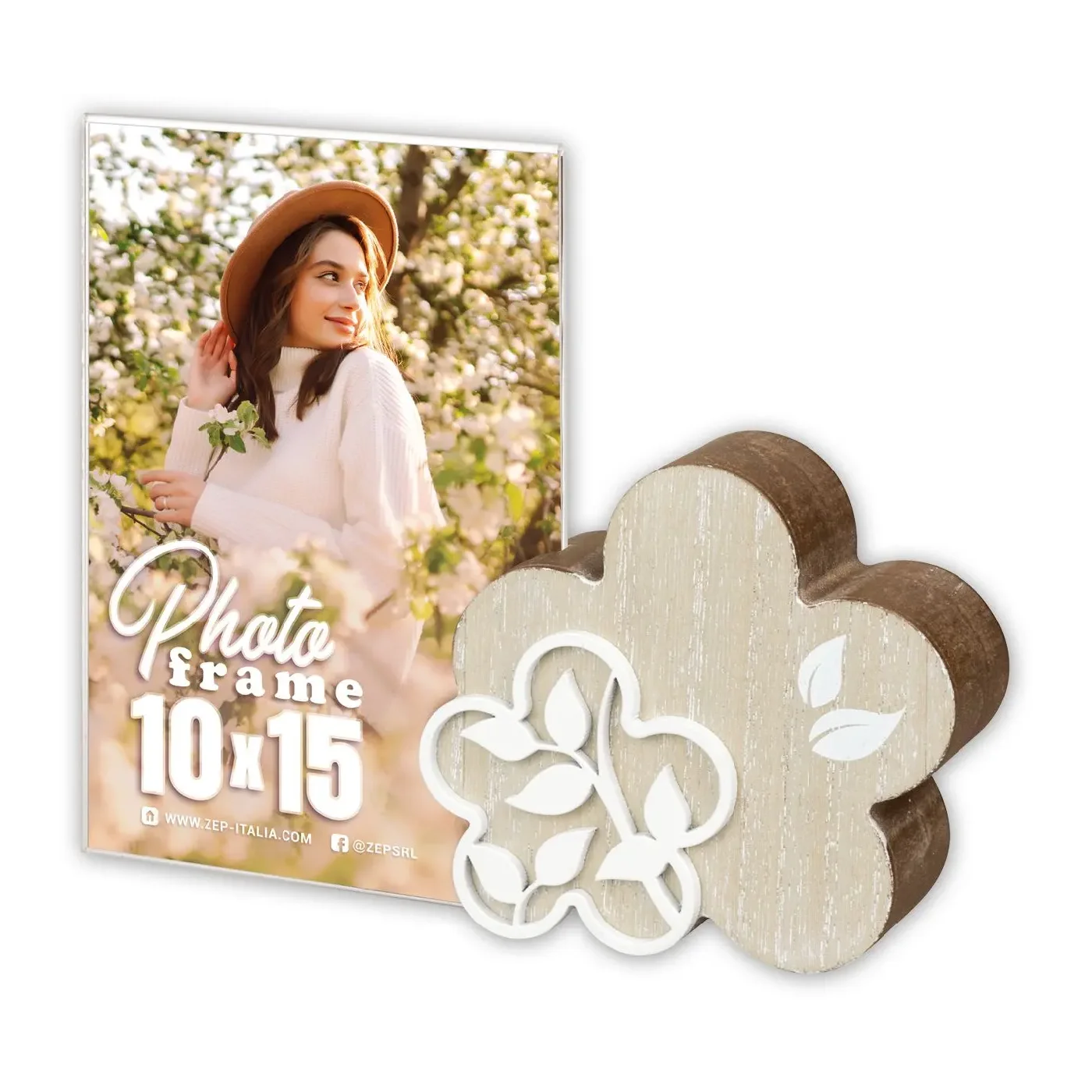 ZEP Acryl und Holzbilderrahmen Flora 10x15 cm