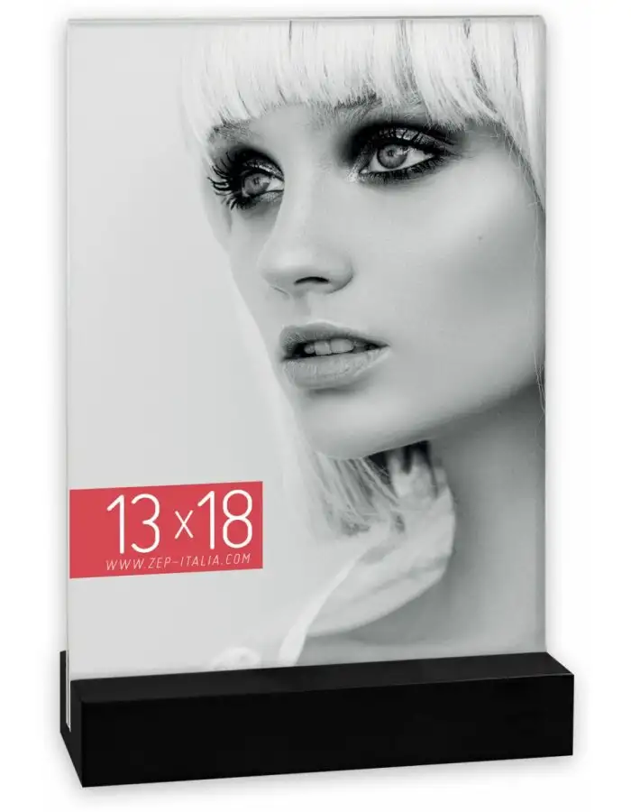 ZEP Acrylrahmen Dresda schwarz 13x18 cm Hochformat