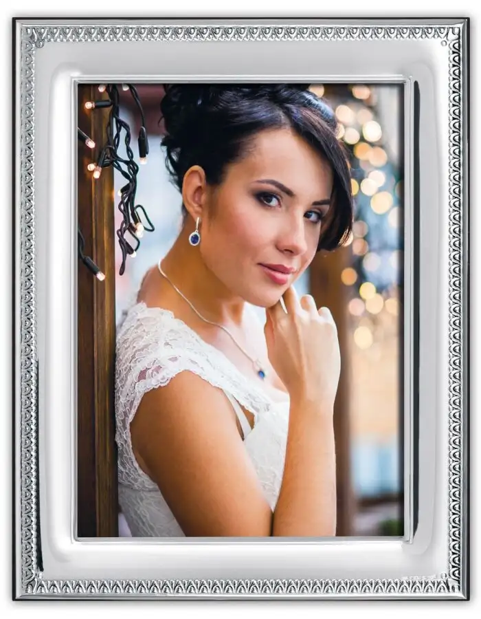 ZEP Alessandria Fotorahmen 13x18 cm versilbert Holzrücken