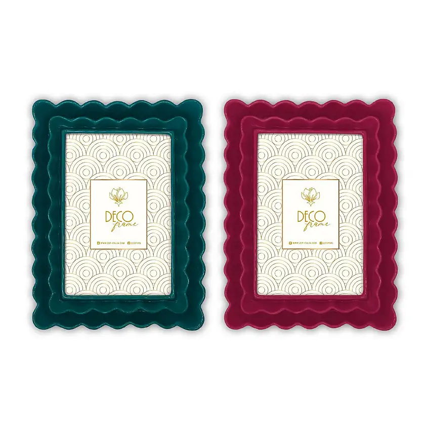 ZEP Bilderrahmen Deco Rot/Grün Barock Design 10x15 cm 13x18 cm 15x20 cm