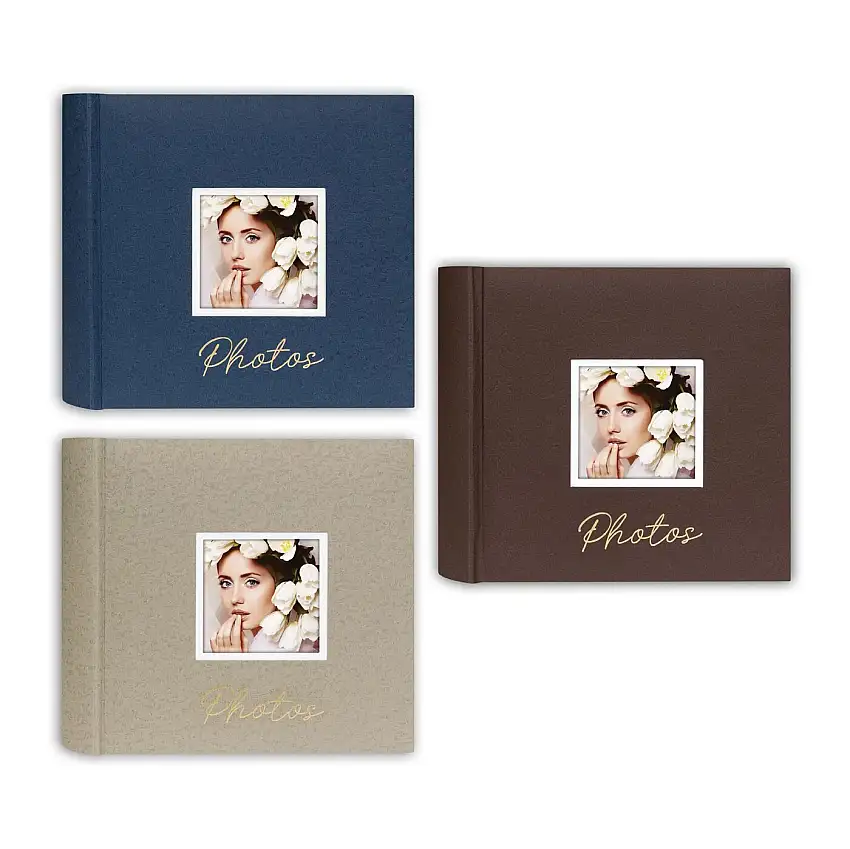 ZEP Fotoalbum Dante Buchalbum 24x24 cm 32x32 cm 40/60 Seiten Fensterstanzung