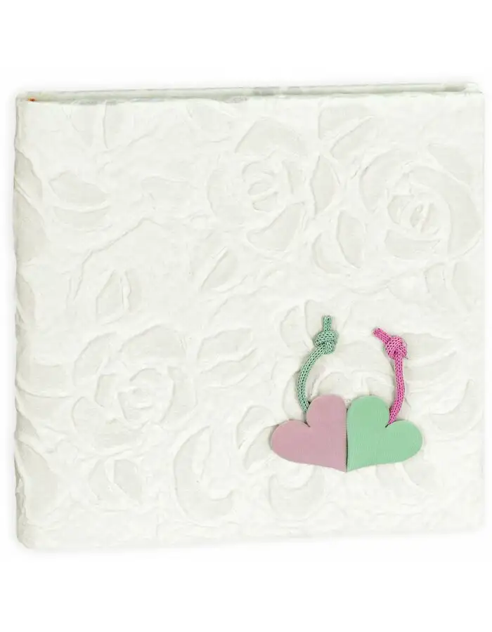 ZEP Fotoalbum Symphony Herzen bunt 23x23 cm 28 weiße Seiten