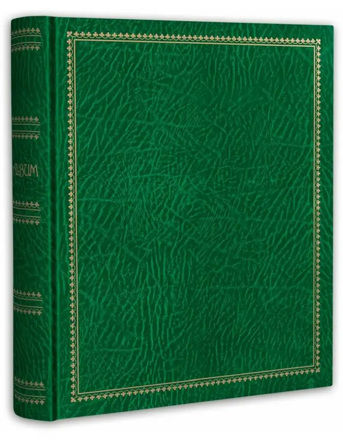 ZEP Selbstklebe-Fotoalbum Madrid Ringbuch grün 27x32 cm Selbstklebende Seiten