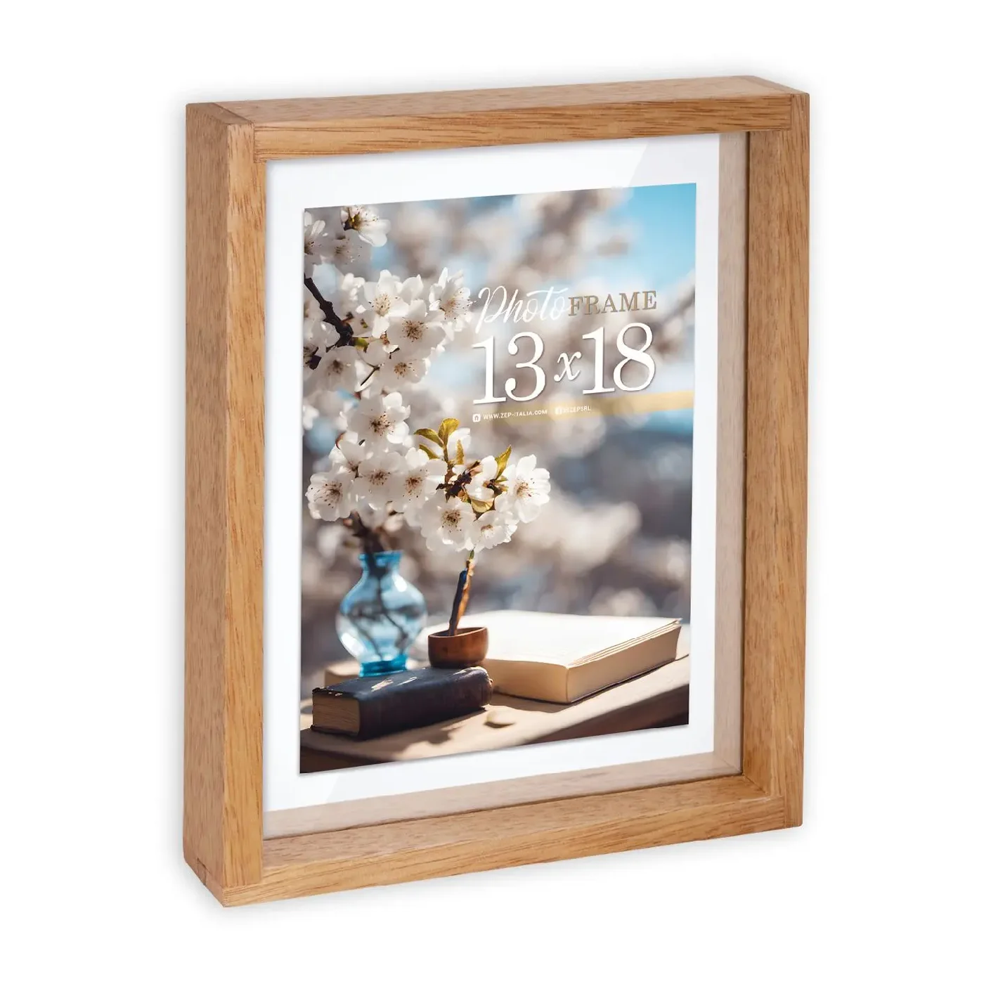 ZEP Vittel Natural Doppelrahmen Holz 15x20 cm beidseitig nutzbar