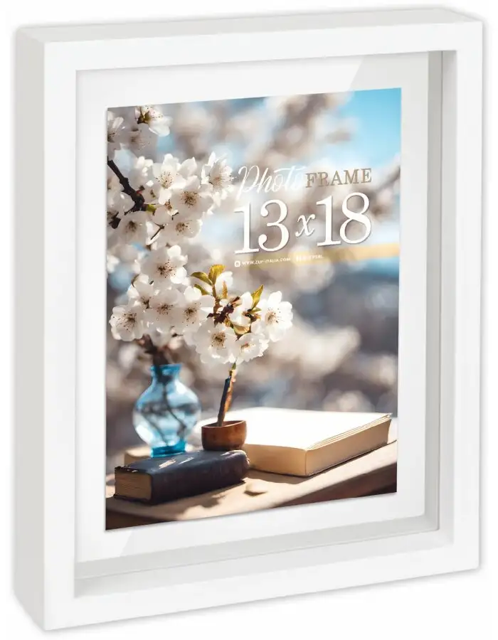 ZEP Vittel Weiß Doppelrahmen Holz 13x18 cm beidseitig nutzbar