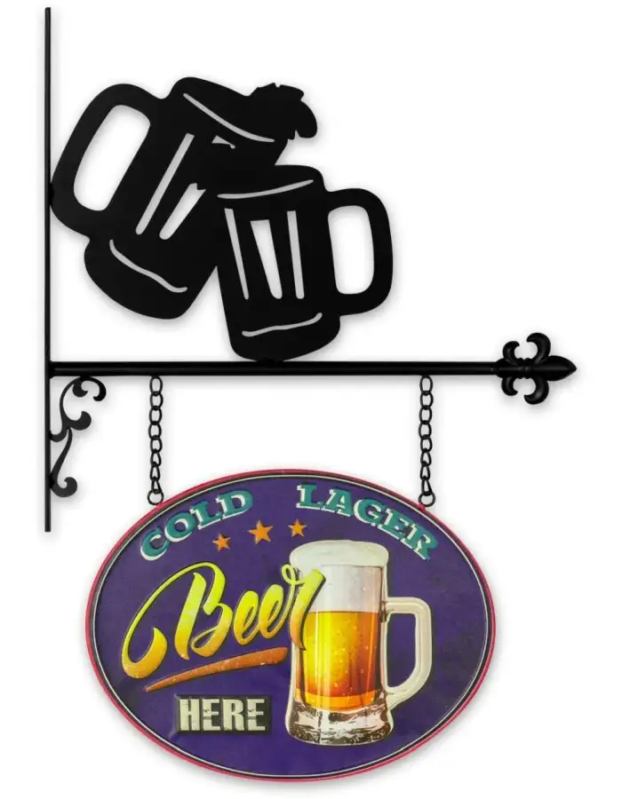 ZEP Wand-Dekoration COLD BEER 43x2x65 cm