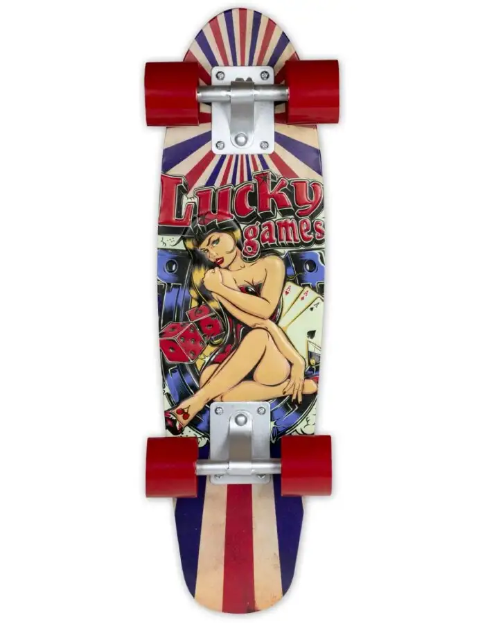 ZEP Wanddekoration SKATE 16,5x55x6,5 cm Skateboard Lucky Games
