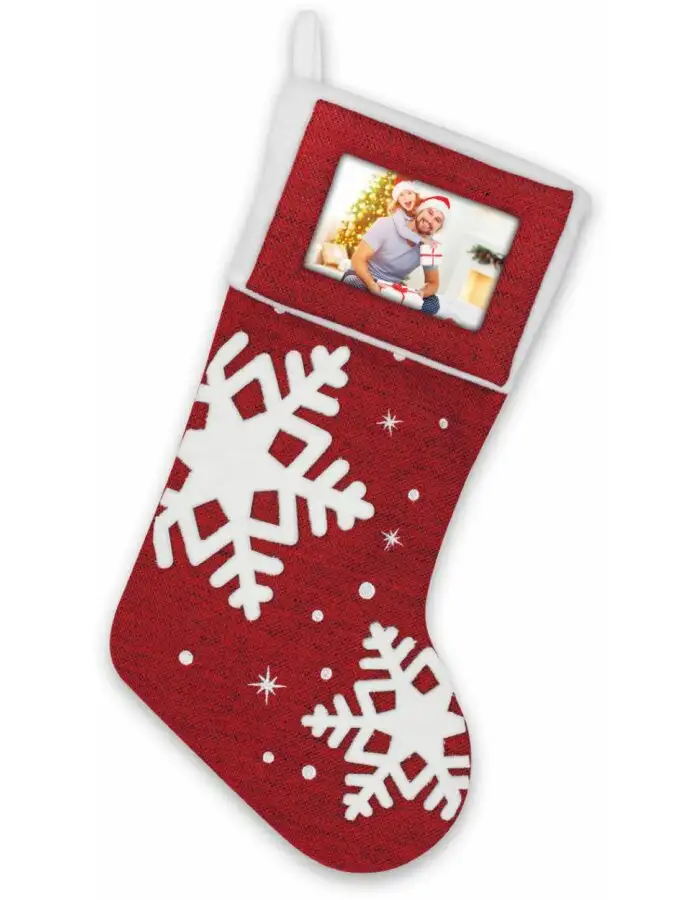 ZEP Weihnachts-Socke TT29 mit Foto Einschub 10x15 cm Höhe 46 cm