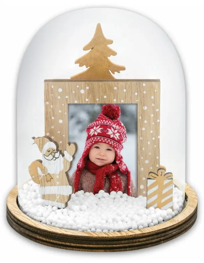 ZEP Weinachtsdekoration Pavlov ø 11,5 h13 cm mit Fotorahmen