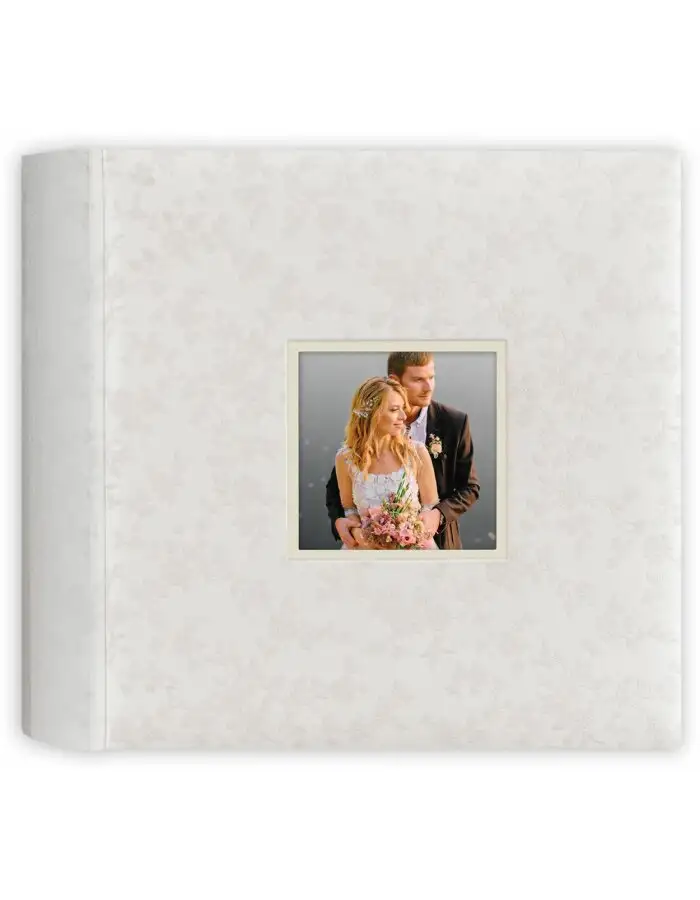 ZEP XL Hochzeitsfotoalbum Marion weiß 32x32 cm 100 weiße Seiten