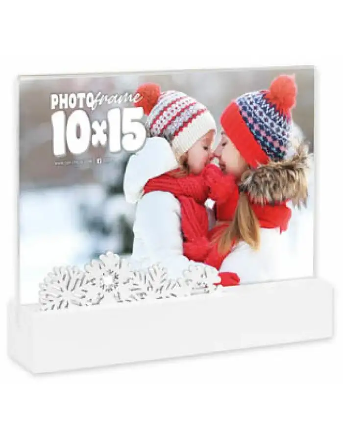 ZEP ZT648W Dobbiaco Horizontal Bilderrahmen 10x15 cm Acryl Holz Weiß