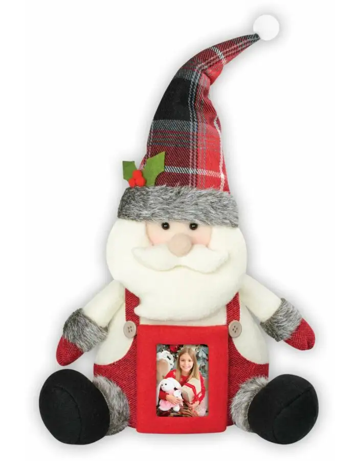 ZEP ZZ548 Sigrid Weihnachtsdekoration 23x15x44 cm Stoffbilderrahmen 5x7 cm